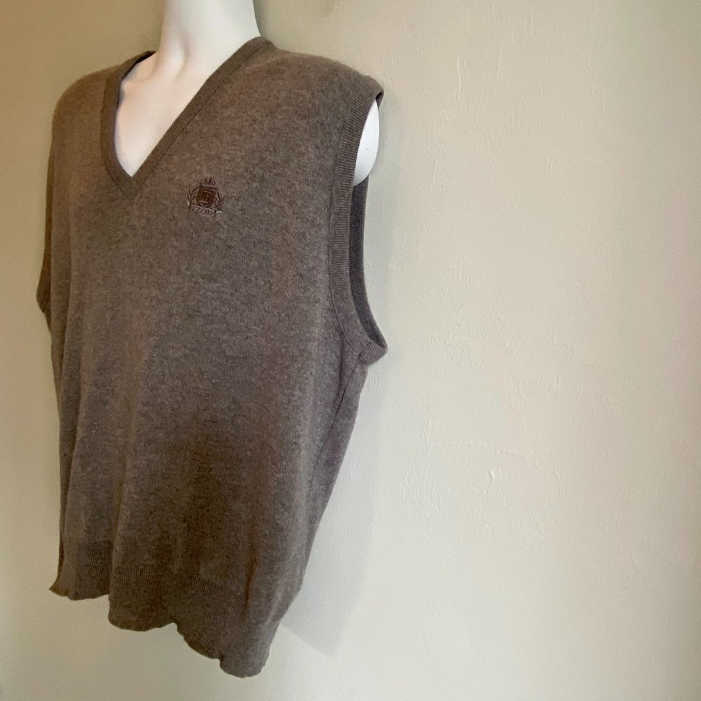 Classic IZOD Gray Acrylic Sweater Vest Men's Large - Picture 5 of 9